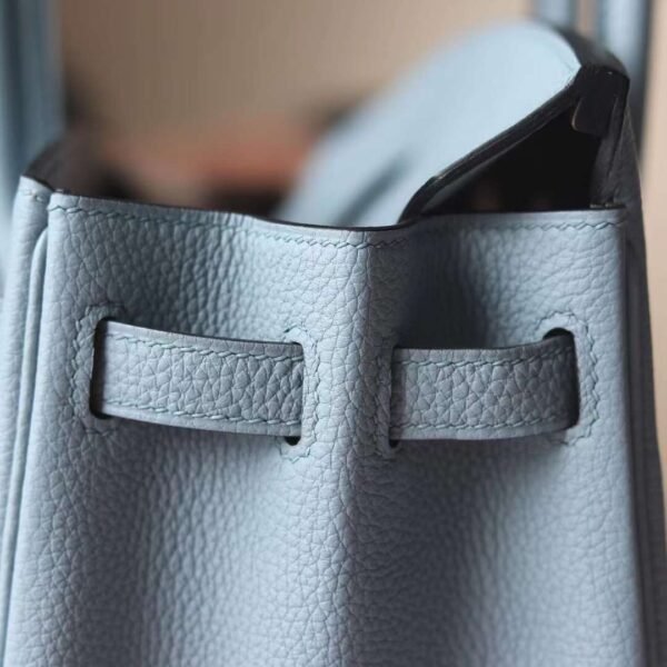 HERMES Birkin 25CM Togo Leather J7 Blue Lin/D0 Berge De Weimer PHW Hardware