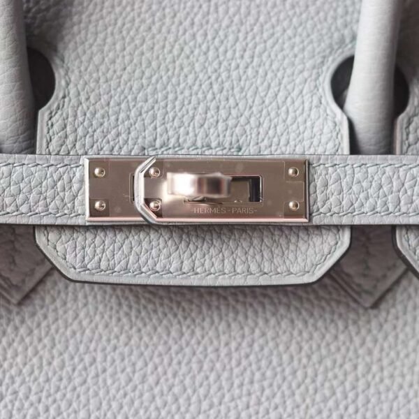 HERMES Birkin 25CM Togo Leather J7 Blue Lin/D0 Berge De Weimer PHW Hardware