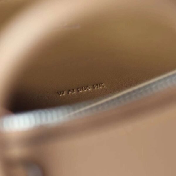 HERMES Mini Bolide Evercolor Leather 0M Chai Top Handmade PHW Hardware