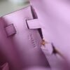 HERMES Kelly 25CM Swift Leather X9 Mauve Sylvester Lnseam Handmade GHW Hardware