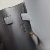 HERMES Kelly 25CM M8 Gris Asphalt Togo Leather Lnseam GHW Handmade Hardware