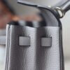HERMES Kelly 25CM M8 Gris Asphalt Togo Leather Lnseam GHW Handmade Hardware