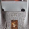 HERMES Birkin 25CM Bag Togo Leather 80 Pearl Grey GHW Hardware