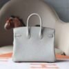 HERMES Birkin 25CM Bag Togo Leather 80 Pearl Grey GHW Hardware