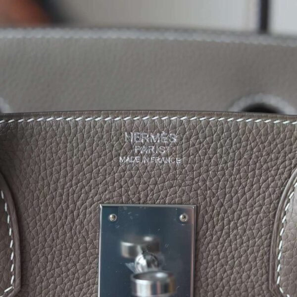 HERMES Birkin 30CM Togo Leather CK18 Etoupe PHW Hardware