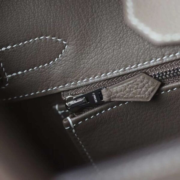 HERMES Birkin 30CM Togo Leather CK18 Etoupe PHW Hardware