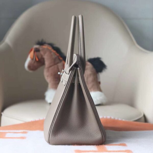 HERMES Birkin 30CM Togo Leather CK18 Etoupe PHW Hardware