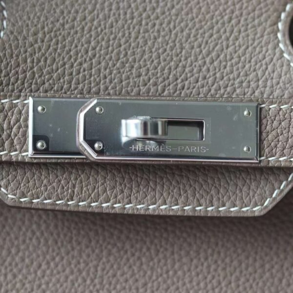 HERMES Birkin 30CM Togo Leather CK18 Etoupe PHW Hardware