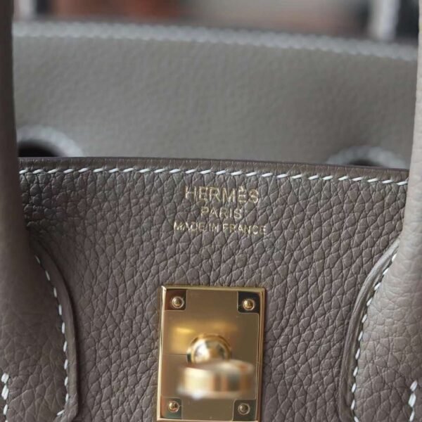 HERMES Birkin 25CM CK18 Etoupe Togo Leather GHW Hardware