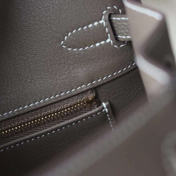 HERMES Birkin 25CM CK18 Etoupe Togo Leather GHW Hardware