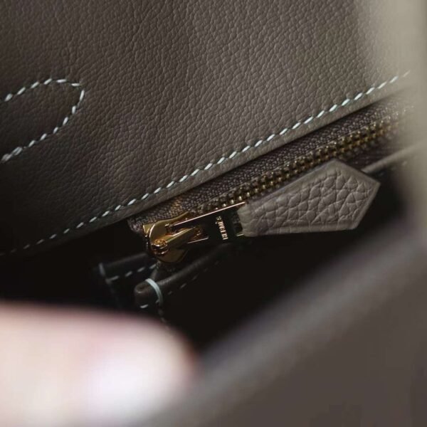 HERMES Birkin 25CM CK18 Etoupe Togo Leather GHW Hardware