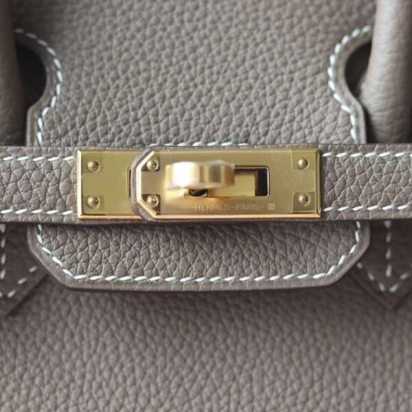 HERMES Birkin 25CM CK18 Etoupe Togo Leather GHW Hardware