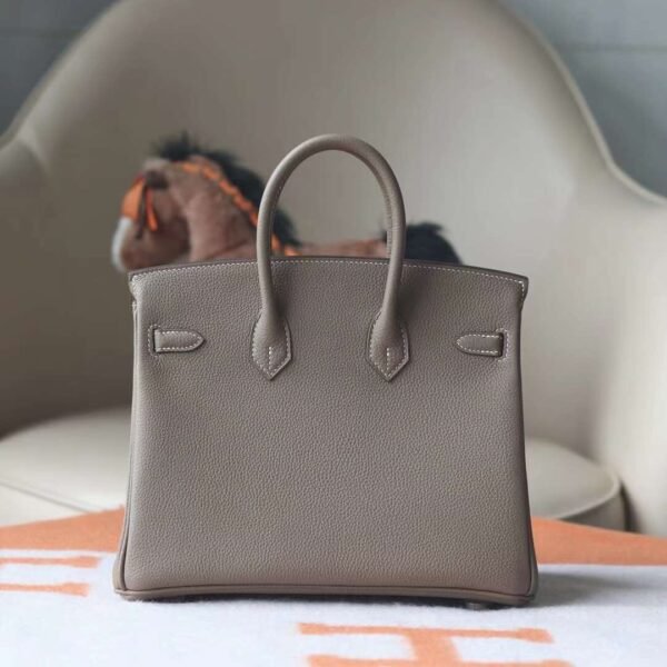 HERMES Birkin 25CM CK18 Etoupe Togo Leather GHW Hardware