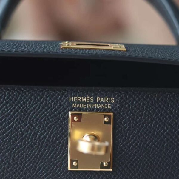 HERMES Mini Kelly CK89 Black Epsom Leather GHW Hardware