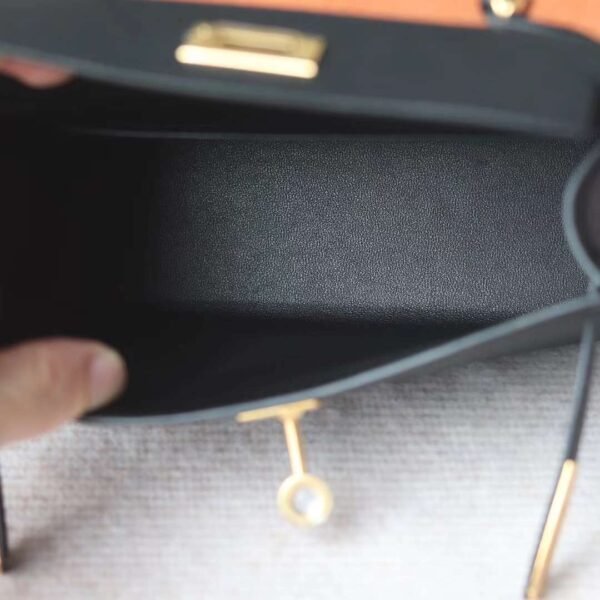 HERMES Mini Kelly CK89 Black Epsom Leather GHW Hardware