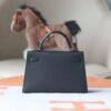 HERMES Mini Kelly CK89 Black Epsom Leather GHW Hardware
